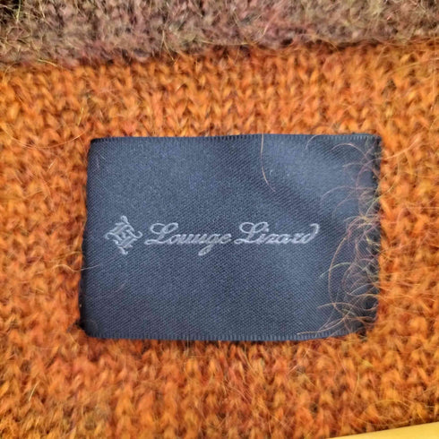 ラウンジリザード LOUNGELIZARD モヘヤ ナイロン ボーダー ニット セーター メンズ JPN:2