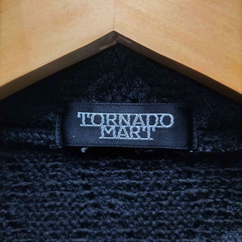 トルネードマート TORNADO MART 90-00S ケーブル編み ポリ アクリル スナップ ドライバーズ ニット ジャケット Y2K メンズ