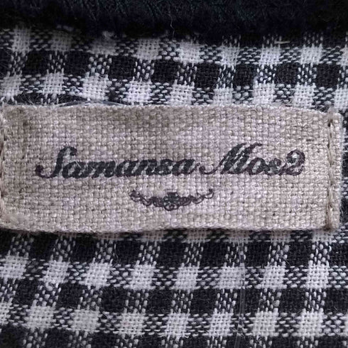 サマンサモスモス samansa Mos2 クレリックラウンドカラーブラウス レディース FREE