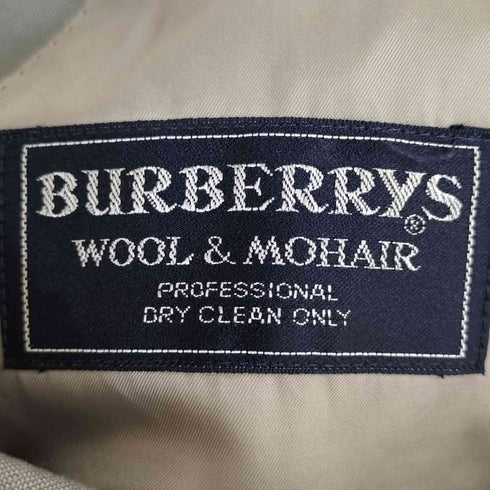 バーバリーズ BURBERRYS WOOL MOHAIR ロゴボタン ダブルテーラードジャケット メンズ