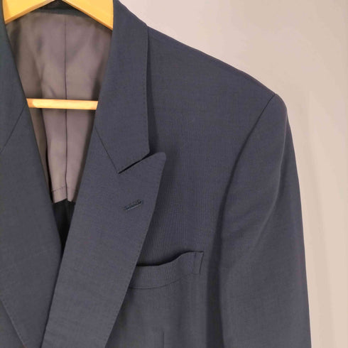 バーバリーズ BURBERRYS WOOL MOHAIR ロゴボタン ダブルテーラードジャケット メンズ