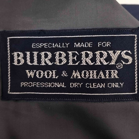 バーバリーズ BURBERRYS WOOL MOHAIR ロゴボタン ダブルテーラードジャケット メンズ