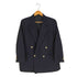 バーバリーズ BURBERRYS TASMANIA WOOL ロゴボタン ダブル 紺ブレザー メンズ