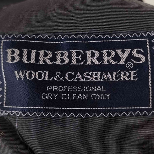 バーバリーズ BURBERRYS WOOL CASHMERE ロゴボタン ダブル テーラードジャケット メンズ