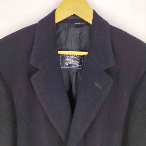 バーバリーズ BURBERRYS イングランド製 WOOL CASHMERE ロングチェスターコート メンズ