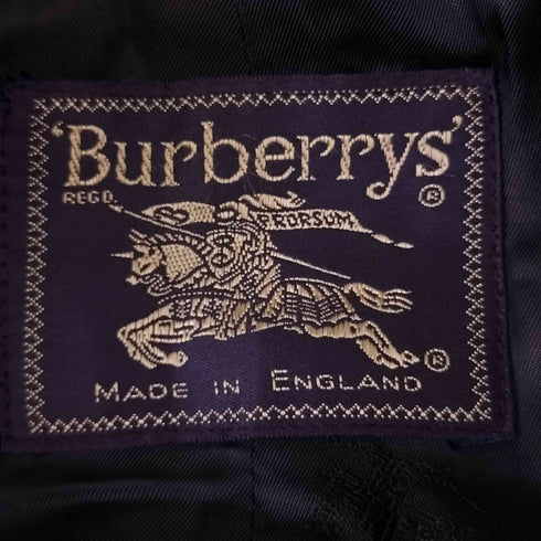 バーバリーズ BURBERRYS イングランド製 WOOL CASHMERE ロングチェスターコート メンズ