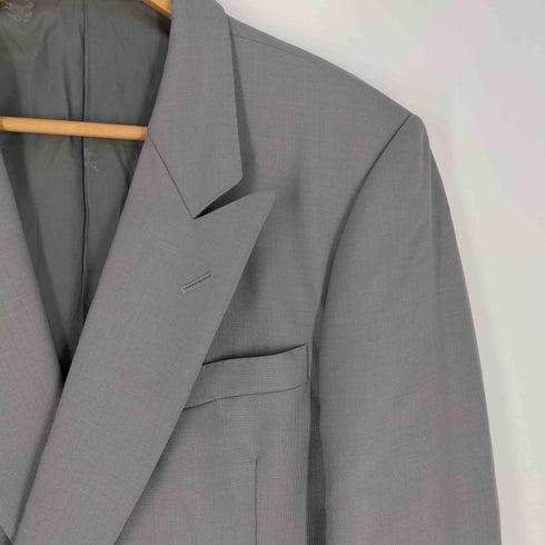 バーバリーズ BURBERRYS WOOL MOHAIR ロゴボタン ダブルテーラードジャケット メンズ