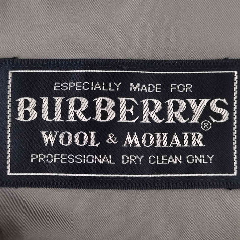 バーバリーズ BURBERRYS WOOL MOHAIR ロゴボタン ダブルテーラードジャケット メンズ