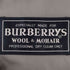 バーバリーズ BURBERRYS WOOL MOHAIR ロゴボタン ダブルテーラードジャケット メンズ