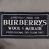 バーバリーズ BURBERRYS WOOL MOHAIR ロゴボタン ダブルテーラードジャケット メンズ