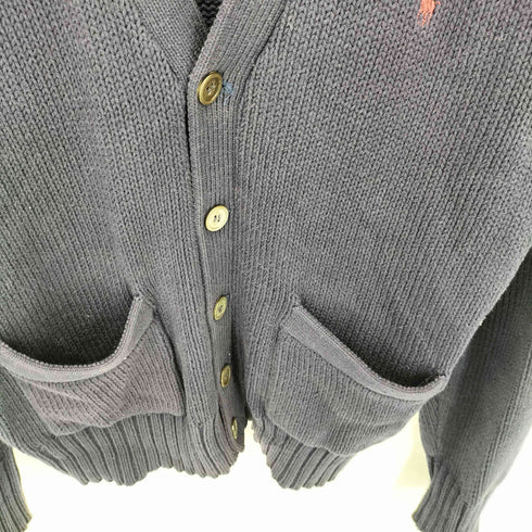 ポロバイラルフローレン Polo by RALPH LAUREN 茄子紺 コットンカーディガン メンズ JPN:M
