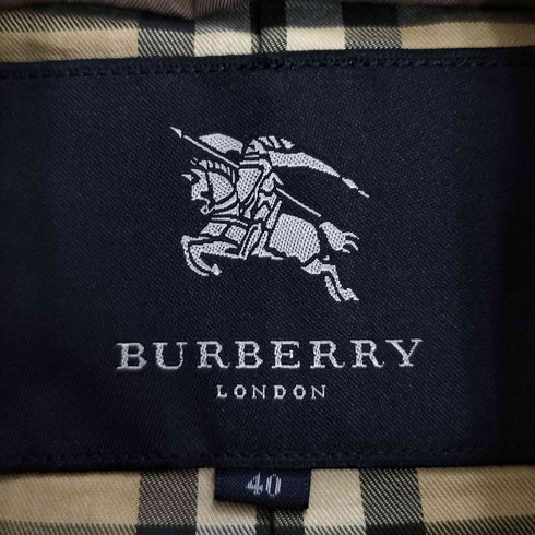 バーバリーロンドン BURBERRY LONDON 裏地チェック トレンチコート レディース EUR:40