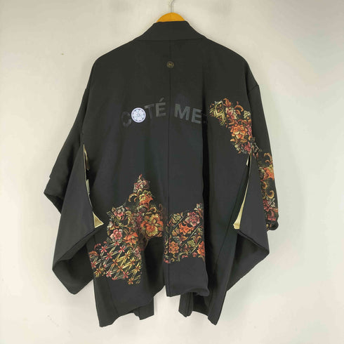 コートメール Cote mer 花柄刺繍 黒羽織 メンズ