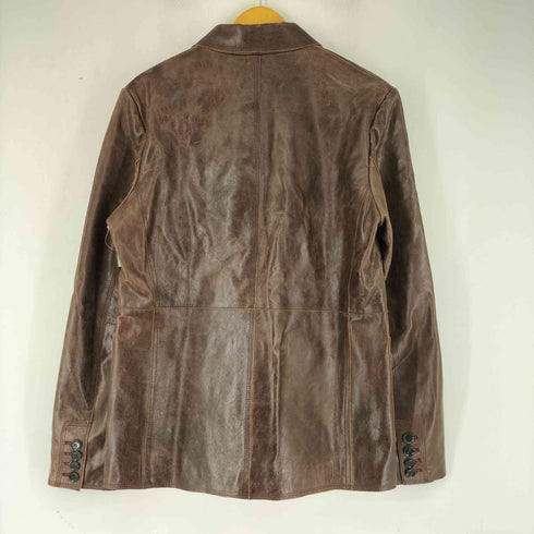 ザラ ZARA LIMITED EDITION LEATHER SUIT BLAZER フェイクレザー ジャケット メンズ US:38