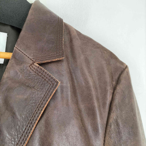 ザラ ZARA LIMITED EDITION LEATHER SUIT BLAZER フェイクレザー ジャケット メンズ US:38