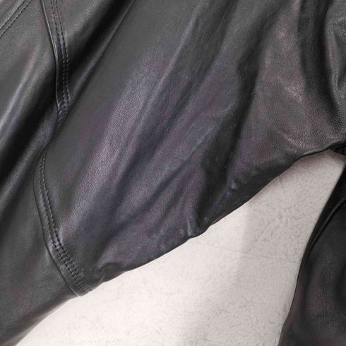 lambleather MADE IN UK 裏地ブランケットラムレザーステンカラーコート メンズ L