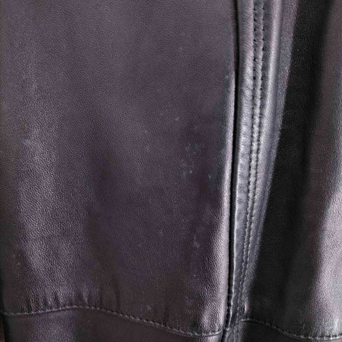 lambleather MADE IN UK 裏地ブランケットラムレザーステンカラーコート メンズ L