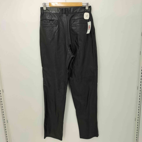 ジュンメン JUN MEN 羊革 ラムレザー タック テーパードパンツ メンズ JPN:L