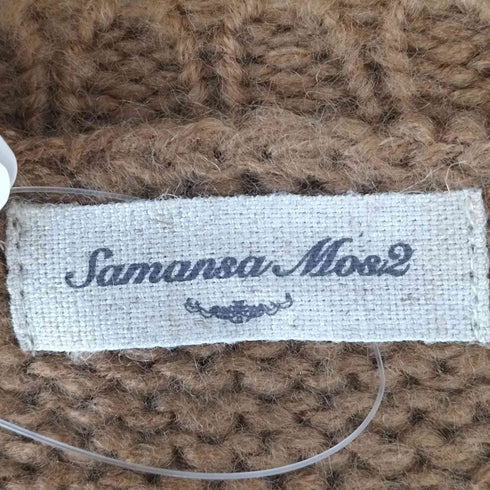 サマンサモスモス samansa Mos2 刺繍ニット レディース FREE