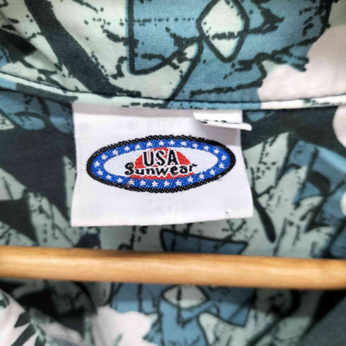 USA SUNWEAR S/S ボタニカル柄 オープンカラー アロハシャツ メンズ JPN:XL