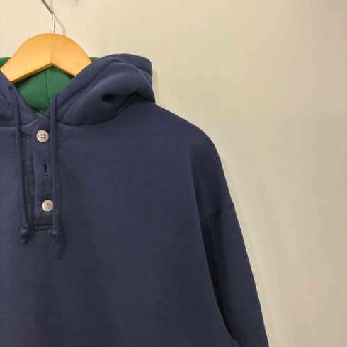 ラッセルアスレチック RUSSELL ATHLETIC 90s USA製 ブランク 無地 ヘンリーネック プルオーバーパーカー メンズ import:L