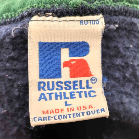 ラッセルアスレチック RUSSELL ATHLETIC 90s USA製 ブランク 無地 ヘンリーネック プルオーバーパーカー メンズ import:L