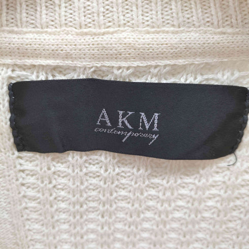エーケイエム AKM ブロッキングプルオーバーコットンカシミヤニット メンズ JPN:S