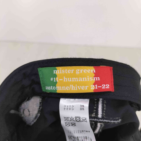 mister green 刺繍コットンナイロンキャップ メンズ