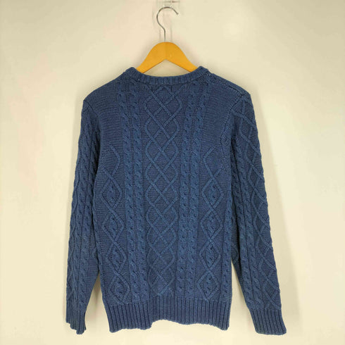 ORIGINAL BLUES イングランド製 インディゴ染め ケーブルニット メンズ import:S