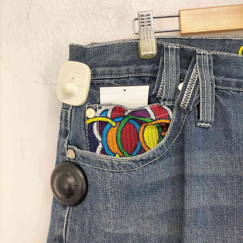 クージー COOGI ポケット刺繍 ワイド デニム バギーパンツ メンズ W38