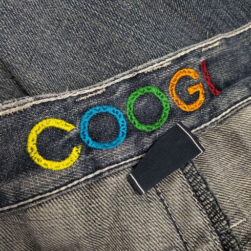クージー COOGI ポケット刺繍 ワイド デニム バギーパンツ メンズ W38
