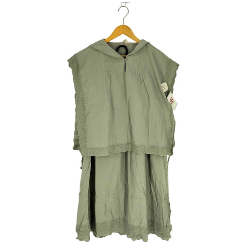 サマンサモスモス samansa Mos2 セーラー衿レースベスト 裾2段レーススカート セットアップ レディース FREE