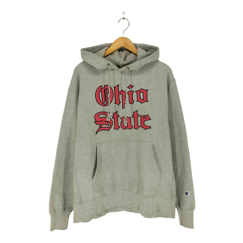 チャンピオン Champion REVERSE WEAVE Ohio State フロントプリントプルオーバーパーカー メンズ 2XL