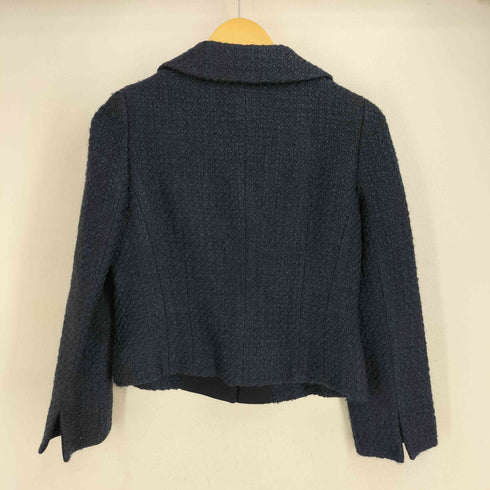 ユキトリイ YUKI TORII ウール 襟切替 異素材 2B テーラードジャケット レディース 38
