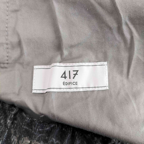 フォーワンセブンバイエディフィス 417 by EDIFICE ペイズリー柄センタープレスイージーパンツ メンズ L
