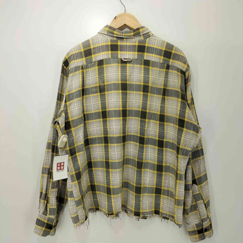 90s Bram's de Paris カットオフ ボックスフィット ボタンダウン チェックシャツ メンズ