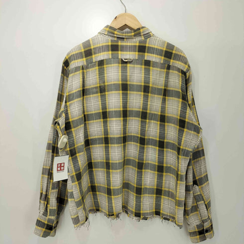 90s Bram's de Paris カットオフ ボックスフィット ボタンダウン チェックシャツ メンズ