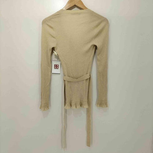 Ermanno Scervino 裾 袖 フレア リブニット カーディガン レディース