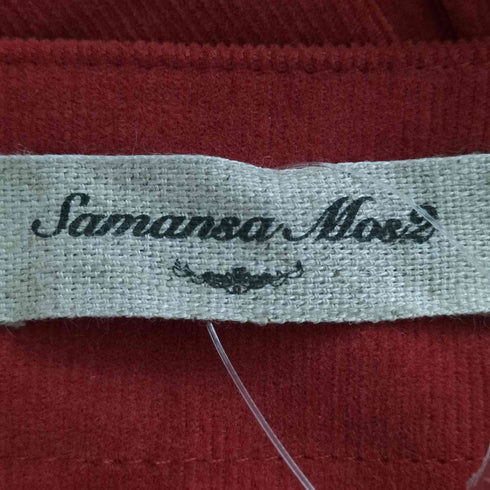 サマンサモスモス samansa Mos2 コール天ワンポイント刺繍ワンピース レディース FREE