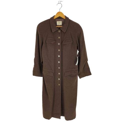 カシミヤ混 ウールロングコート レディース JPN:40