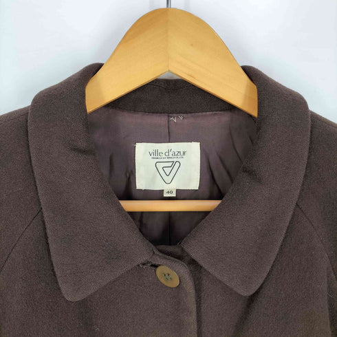 カシミヤ混 ウールロングコート レディース JPN:40