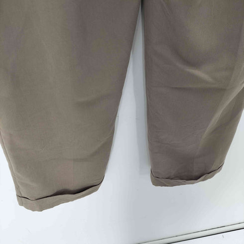 ジェフリービーン GEOFFREY BEENE USA製 ポリ レーヨン 2タック スラックス パンツ 裾ダブル メンズ W:36 L:32