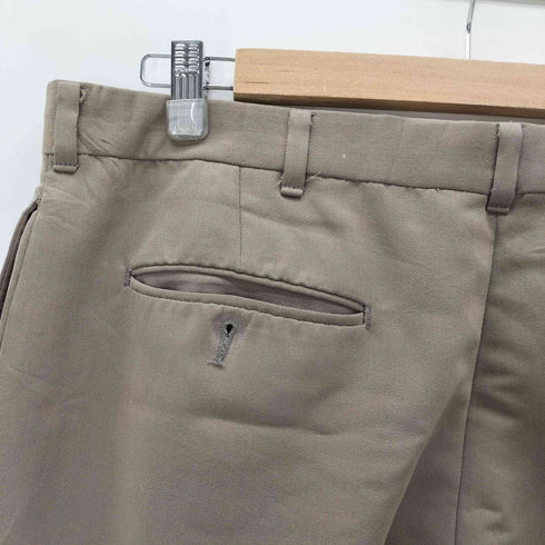 ジェフリービーン GEOFFREY BEENE USA製 ポリ レーヨン 2タック スラックス パンツ 裾ダブル メンズ W:36 L:32
