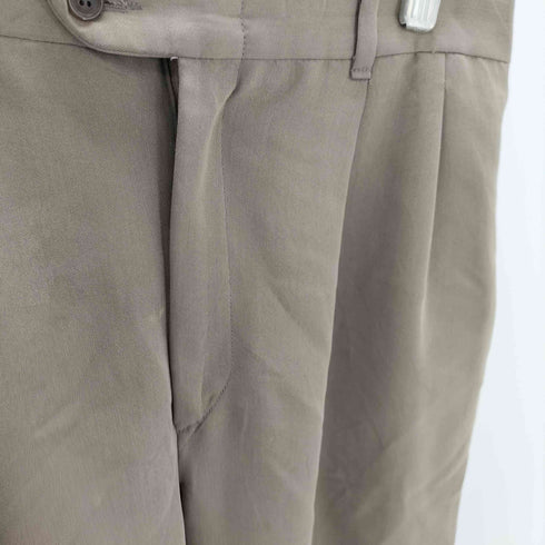 ジェフリービーン GEOFFREY BEENE USA製 ポリ レーヨン 2タック スラックス パンツ 裾ダブル メンズ W:36 L:32