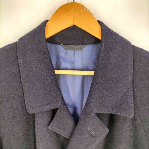 CASHMERE ウールステンカラーコート メンズ