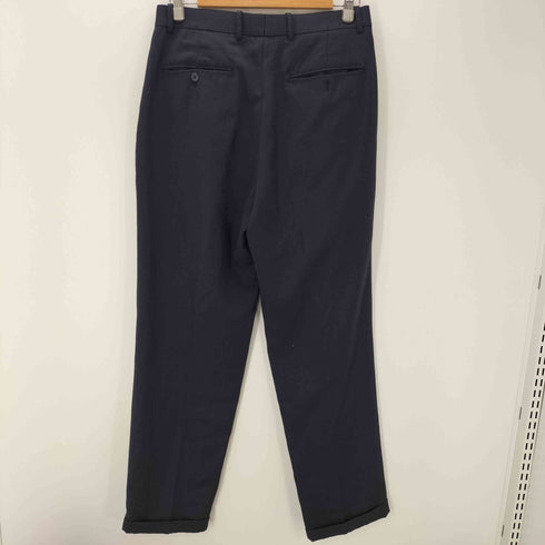 Cellini UOMO ポリ レーヨン 2タック スラックス パンツ 裾ダブル メンズ 31M