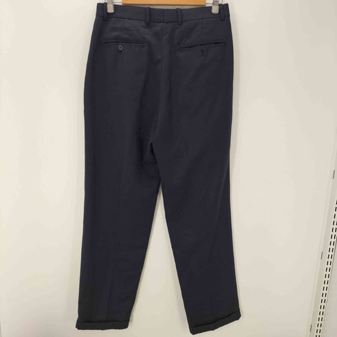 Cellini UOMO ポリ レーヨン 2タック スラックス パンツ 裾ダブル メンズ 31M