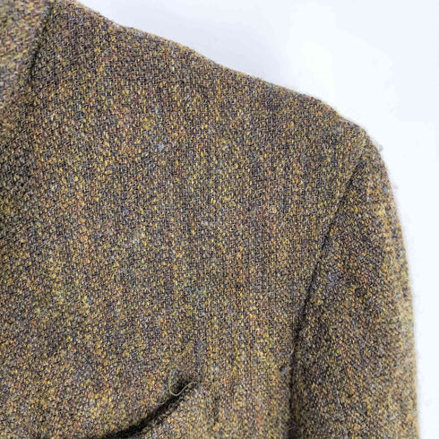 パドカレ pas de calais リネンウール ニットレイヤード ロングコート メンズ 38