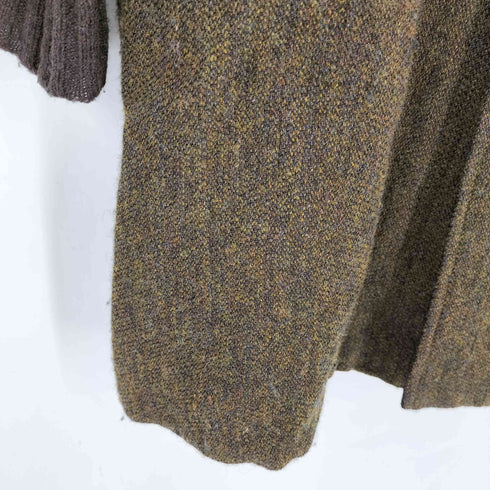 パドカレ pas de calais リネンウール ニットレイヤード ロングコート メンズ 38