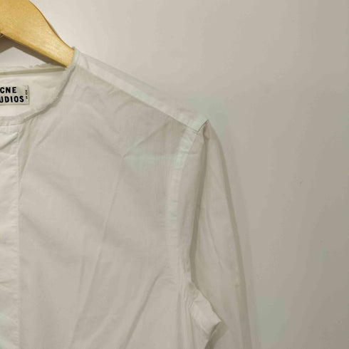 アクネストゥディオズ ACNE STUDIOS ノーカラー 比翼 L/S シャツ レディース EUR:46